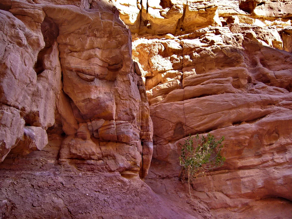 Formazioni rocciose nel Canyon Colorato, Sinai